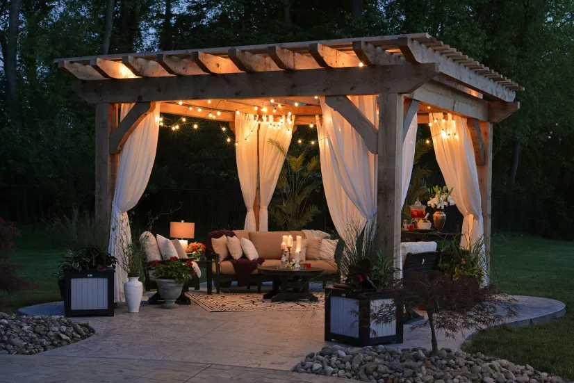 Elegant stone patio installation by Verdant Landscapes